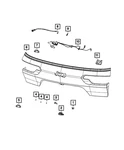 Genuine Mopar License Lamp Applique 7GL07TZZAB. Fixed Price $341.25.