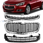 Fits 2014-2016 Chevrolet Malibu Front Upper Center Lower Grille Set 3PCS. Fixed Price $53.00.