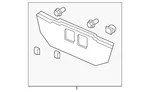 Genuine Honda Garnish Rear License *NH679M* (slate Green METALLIC)74891-SHJ-A01Z. Fixed Price $197.33.