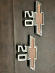 1967 1968 Chevy C20 Truck Fender Bow Tie Emblems Chevrolet 3893752 Gm Oem. Fixed Price $99.99.