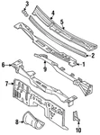 Genuine Nissan Cowl Grille 66810-30P10. Fixed Price $278.54.
