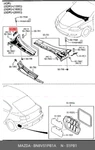 Genuine Oe Moulding Fender Front Right BN8V51PB1A For Mazda BN8V5-1PB1A. Fixed Price $6.23.