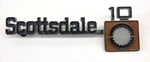 1975 1980 Chevrolet Scottsdale Original Fender Emblem Patina Square Body C10. Fixed Price $49.95.