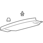 Genuine Ford Upper Trim FA1Z-5841308-AJ. Fixed Price $95.57.