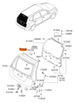 Genuine New Tailgate Opening Weatherstrip Suits Kia Rondo 2006-2011. Fixed Price $78.26.