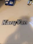 Vintage Dodge Kary Van 1970'S Chrome Script Emblem 4081377 Complete 9" 3-POST. Fixed Price $25.00.