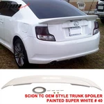 Fits 11-16 Scion Tc Oe Style Rear Trunk Spoiler Wing Painted #040 Super White. Fixed Price $129.99.
