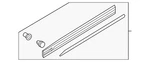 Genuine Audi Door Molding 83A-853-960-B-GRU. Fixed Price $213.60.