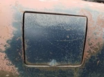 Fuel Gas Door & Hinge Silver Streak Pontiac 51 52 1949 1950. Fixed Price $71.11.
