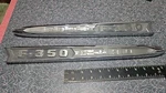 Ford F-350 1960'S? Hood Badges Rh / Lh Side Emblems Trim Moldings Damaged. Fixed Price $70.00.