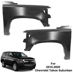 New Front Fender Set Of For 2015-2020 Chevrolet Tahoe Suburban Primed Steel. Fixed Price $509.00.