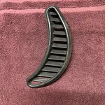 Lh Half Moon Rear Intake Air Vent Grill For 1971-77 T1 Vw Super / Beetle Black. Fixed Price $19.98.