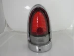 1955 Chevy Bel Air Oem Tail Light Chrome Housing Red Clear Lens Back Cut Off Vtg. Fixed Price $150.00.