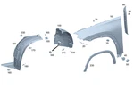 Genuine Mercedes-benz Fender Flare Front 167-880-44-09. Fixed Price $107.10.