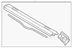 Genuine Audi Roof Header Panel 8F0-853-829-J-3Q7. Fixed Price $2151.11.