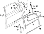 Genuine Audi Belt Molding 4N4-839-476-B-2ZZ. Fixed Price $228.00.
