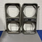 1975-78 Ford Head Light Surround Bezels Pair Trim Panel (FOR:75 Ltd). Fixed Price $30.00.