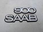 Saab 900 Classic Rear Hatch Trunk Metal Fender Badges Emblem 9280173 9223223. Fixed Price $29.99.