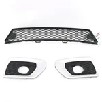 3PC Volvo Black/silver Lower Front Bumper Grille Inserts For XC70 08-13 No Pas. Fixed Price $75.00.