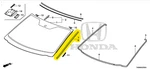 New! Genuine Honda 2011-2017 Odyssey Windshield Moldings (both Sides) Set. Fixed Price $155.00.