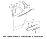 New Oem 2019-2023 Chevrolet Blazer Rear Left Door Molding 84901900. Fixed Price $39.95.