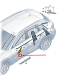 New Audi Q4 E-trim Front Right Door Corner 89A853274. Fixed Price $56.00.