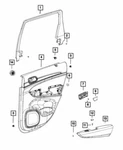 Genuine Mopar 2011-2023 Dodge Durango Door Window Opening Molding 1GX29DX9AC. Fixed Price $96.29.