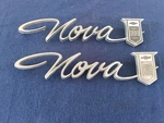 Chevy 2 Nova Rear Quarter Panel Emblems All Original.. Fixed Price $60.00.