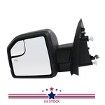 Black Left Lh Driver Side Mirror Power Heated Led Turn Signal Ford F-150. Fixed Price $80.97.