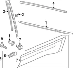 Genuine Volkswagen Belt Molding 3CN-839-475-2MG. Fixed Price $191.99.