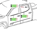 Toyota Tundra 2024 All Black Window Moldings Set Weatherstrip Genuine Oem. Fixed Price $500.00.