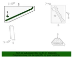 Genuine Ford Quarter Panel Reveal Molding JL1Z-7829796-BB. Fixed Price $739.72.