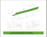 Oem 2014 2020 Lexus IS250 IS300 IS350 Left Rocker Panel Molding 75852-53904. Fixed Price $520.00.