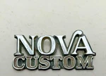 1975-1979 Chevy Nova Custom Emblem Metal Fender Trim Front Quarter Molding. Fixed Price $24.74.