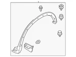 Genuine Mazda Wheel Opening Molding KD53-51-W60C-8N. Fixed Price $83.42.