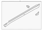 Genuine Infiniti Rocker Molding 76851-4AM0A. Fixed Price $848.06.