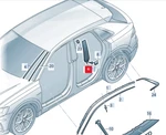 New Audi Q8 4MN Right B-pillar Exterior Trim 4M8853290T94 No Duty To. Fixed Price $124.58.