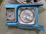 1971-72 Chevy Chevelle Malibu Pass. Side Headlight Housing Fender Extension. Fixed Price $150.00.