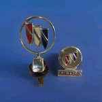 91-96 Buick Park Avenue Hood Ornament Trim W/spacer Plus Side Emblem Preowne. Fixed Price $45.00.