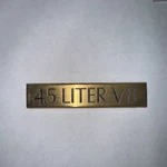 Oem Cadillac D'elegance 4.5 Liter Trunk Emblem Name Plate. Fixed Price $20.00.