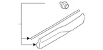 Genuine Subaru Lower Molding 91112SJ650. Fixed Price $155.32.
