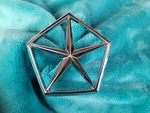Vintage Mopar Dodge Chrysler Pentastar Grille Emblem Ornament Chrome 80S. Fixed Price $18.00.