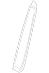 Genuine Ford Body B-pillar Molding FL3Z-15255A34-AA. Fixed Price $185.01.