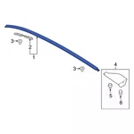 Genuine Ford Roof Drip Molding LJ6Z-7850462-AC. Fixed Price $226.02.