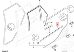Genuine Bmw X5 E53 3.0D Outer Weatherstrip Left Glossy Black 51348257703. Fixed Price $295.77.