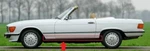 Mercedes Lower Chrome Moulding, Rocker Panel Trim Set New Oem R107. Fixed Price $715.00.