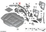 Genuine Bmw Hybrid 7L F01 Sound Insulat. Splash Wall Upper Part 51717188420. Fixed Price $287.43.