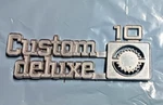 Chevrolet 1973-80 Custom Deluxe Chevy C10 Pickup Truck Fender Emblem # 349682. Fixed Price $14.99.