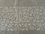 Sheer Cotolene Of Spain Oveersized Floral Design Tablecloth/bed Cover 66"X164". Fixed Price $59.99.