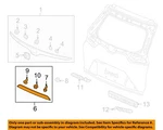 Honda Oem 17-22 Cr-v Lift Gate Exterior Trim-license Molding 74890TLAA21. Fixed Price $50.81.